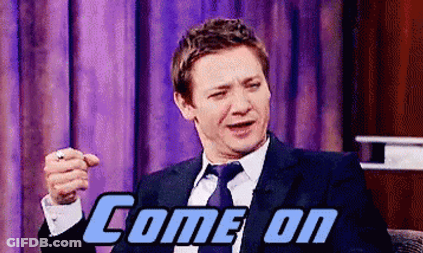 Come On Down Jeremy Renner Enticing GIF
