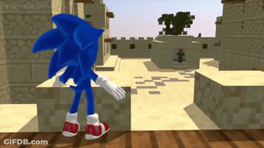 Come On Down Sonic The Hedgehog Parkour GIF