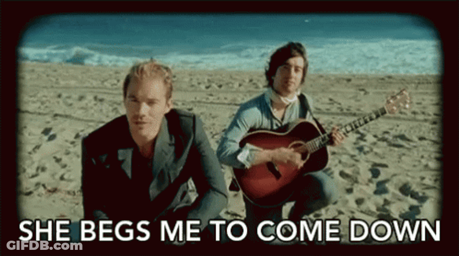 Come On Down Tom Higgenson Music Video GIF