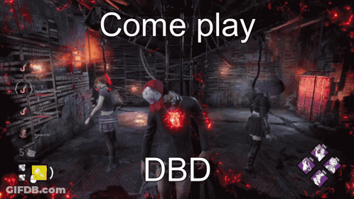 Come Play Dbd Video Game Screen GIF
