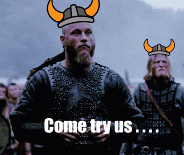 Come Try Us Viking GIF