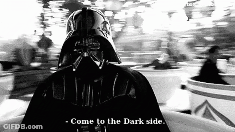 Come Welcome To The Dark Side Star Wars GIF