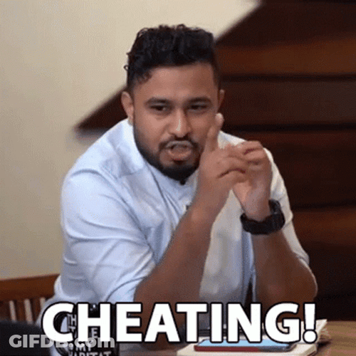 Comedian Abish Mathew Cheating GIF