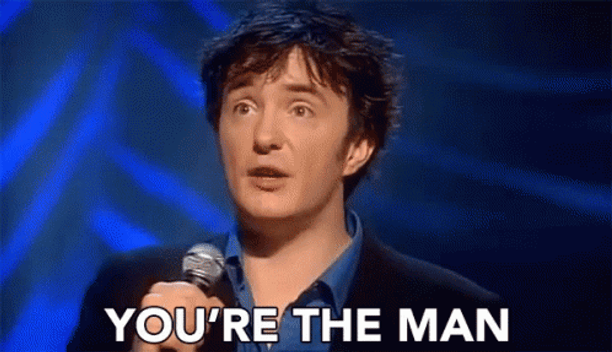 Comedian Dylan Moran You Da Man GIF