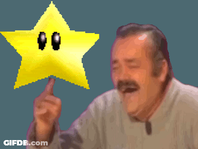 Comedian El Risitas Spinning Star Kekw Sticker GIF