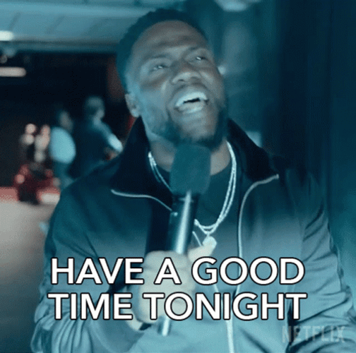 Comedian Kevin Hart Have A Great Night GIF