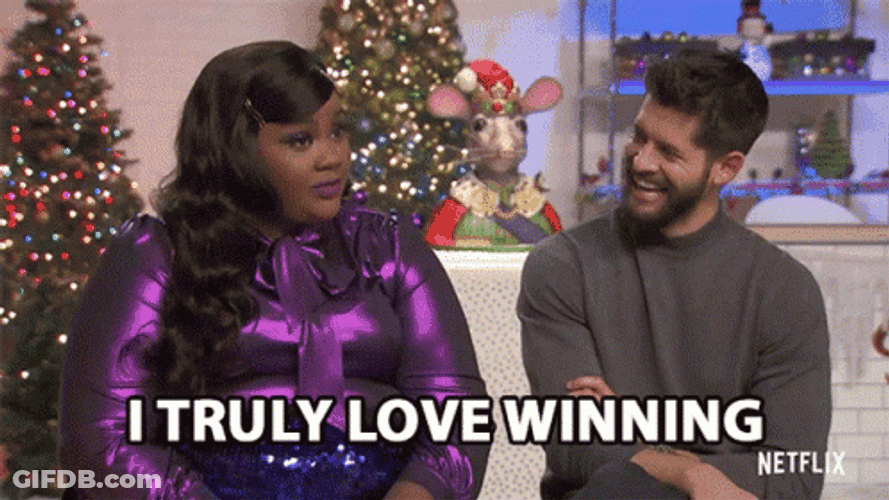 Comedian Nicole Byer Love Winning GIF
