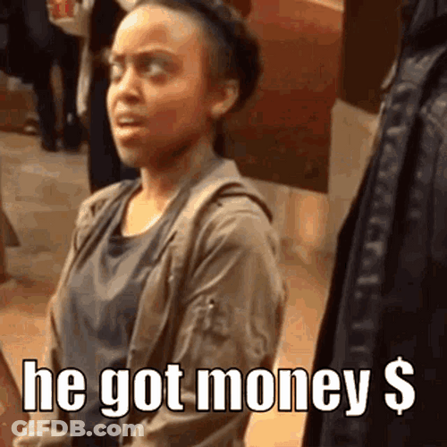 Comedian Quinta Brunson He Got Money Meme GIF