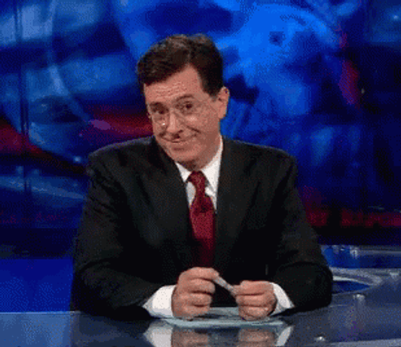 Comedian Stephen Colbert You Da Man GIF