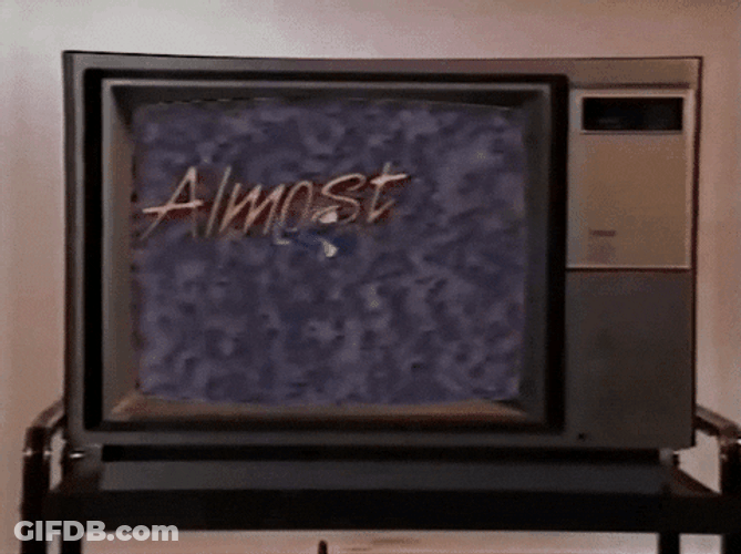 Comedy Television Show Almost Live Animated Logo GIF