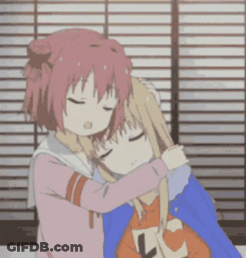 Comforting Anime Cuddle GIF