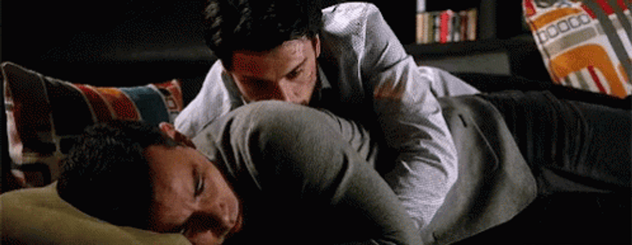 Comforting His Partner Gay Hug GIF