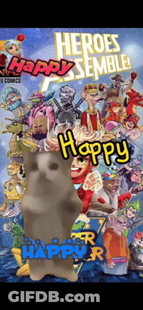 Comic Cat Dancing Meme GIF