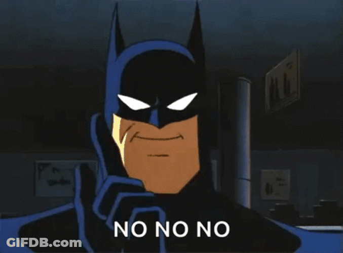 Comic Character Batman No GIF