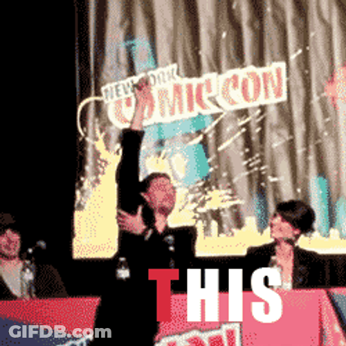 Comic Con Pointing GIF