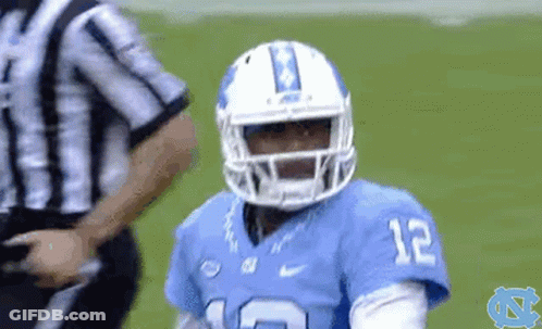Comic Football Player Saying This Is Not Done GIF
