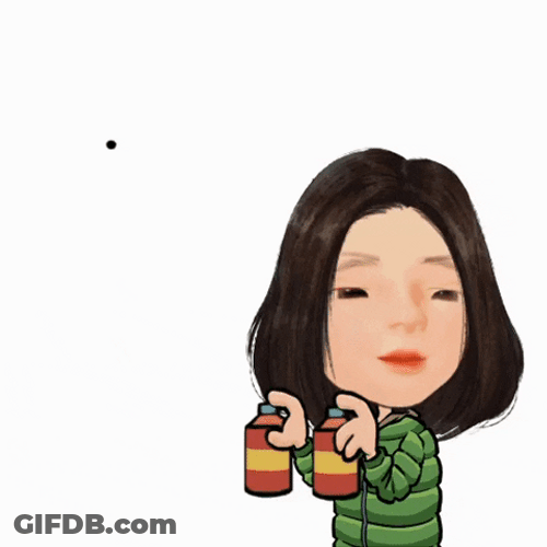 Comic Girl Spray Mosquito GIF