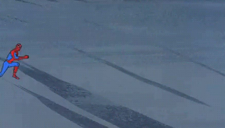 Comic Spiderman Hurry Up Running Meme GIF