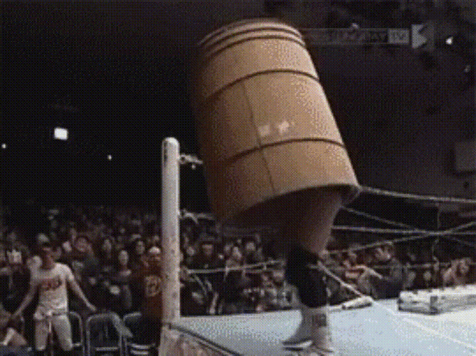 Comical Pro Wrestling Antic GIF