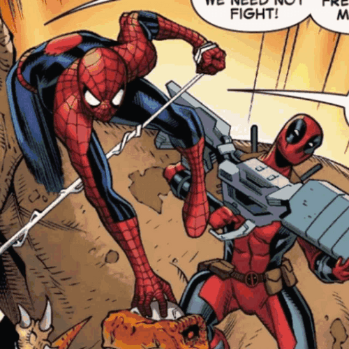 Comics Spider Man Deadpool Pride Colors GIF