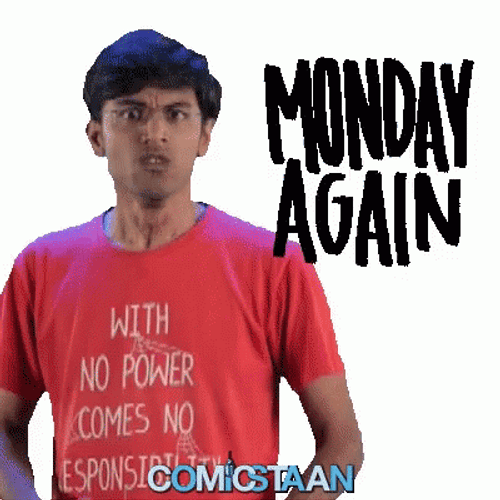 Comicstaan Anger For Another Monday Coming GIF