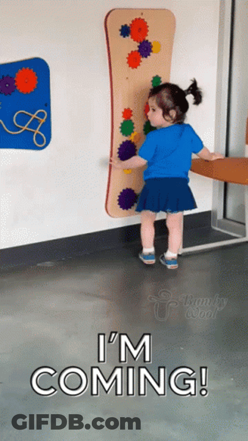 Coming Soon Cute Baby Running GIF
