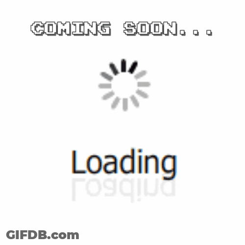 Coming Soon Loading Screen Moving Art GIF