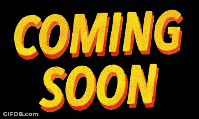 Coming Soon Shimmering Artwork GIF