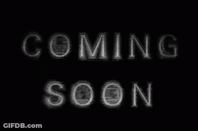 Coming Soon Vintage Black And White Effect GIF
