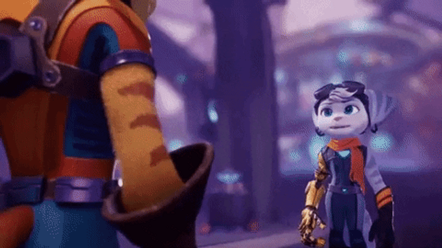 Commando Ratchet And Clank Handshake GIF