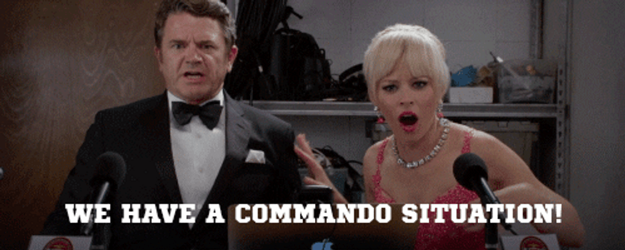 Commando Situation Elizabeth Banks Startled Reaction GIF