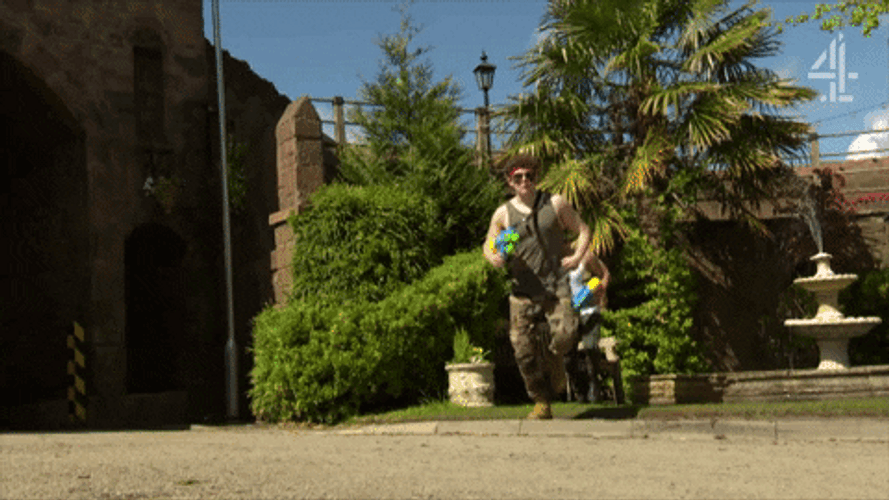 Commando Soldiers Running Meme GIF