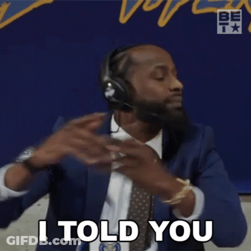 Commentator I Told You So GIF