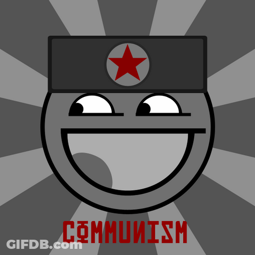 Communism Inspiring Happy Emoticon GIF