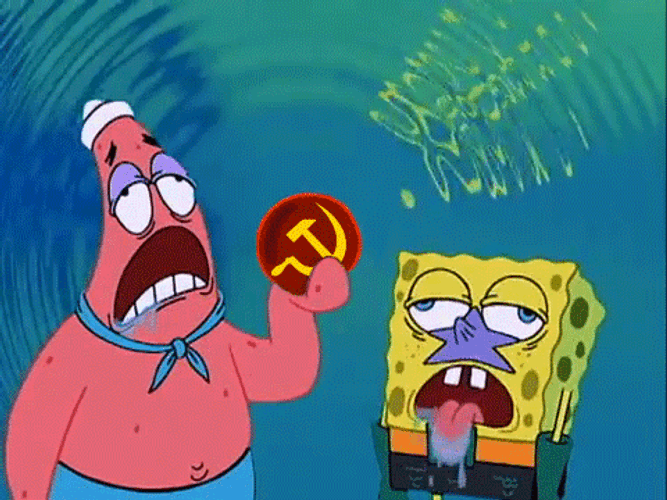 Communism Spongebob Squarepants Patrick Tired GIF
