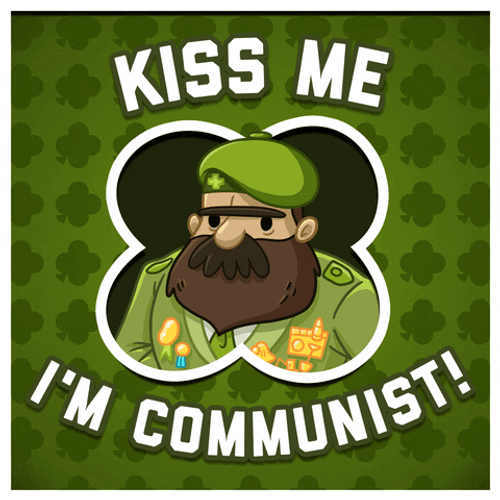 Communism St. Patrick's Day Irish Kiss Me Adventure GIF