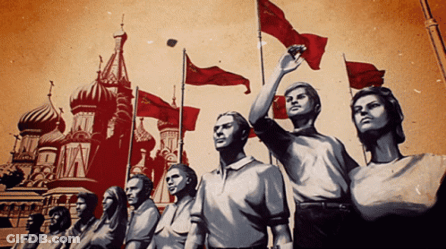 Communism Workers Revolution Flags People Power GIF