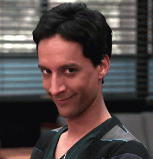 Community Abed Flirty Eyebrows GIF