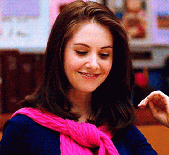 Community Annie Edison Flirting GIF