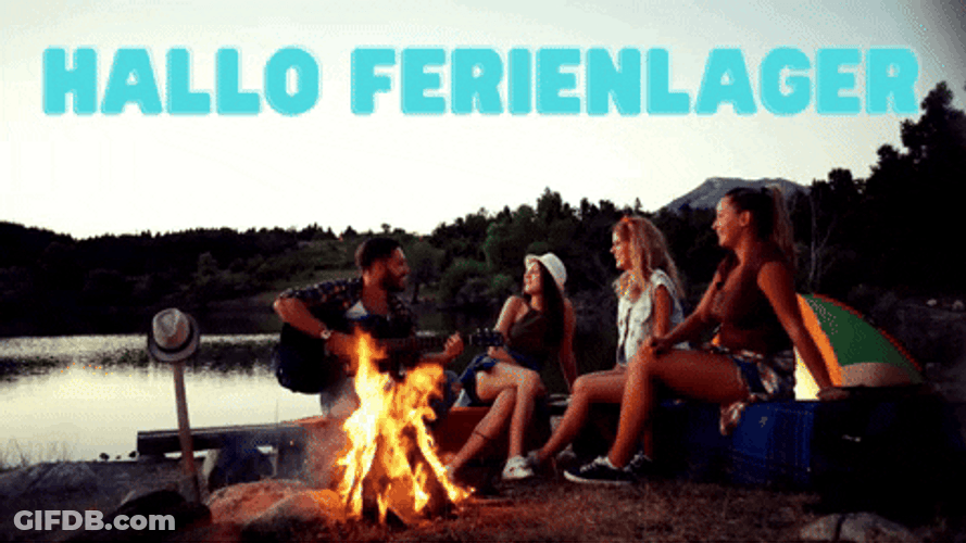 Community Bon Fire With Friends GIF