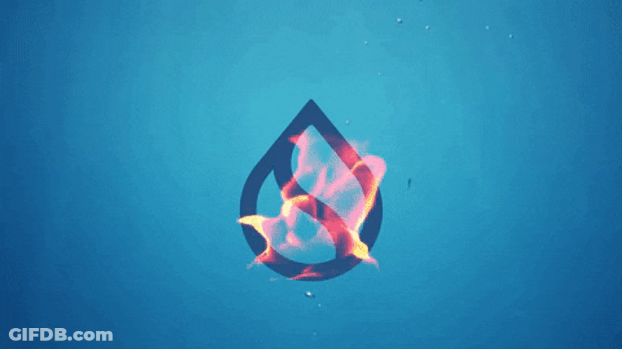 Community Fire And Water Sign GIF
