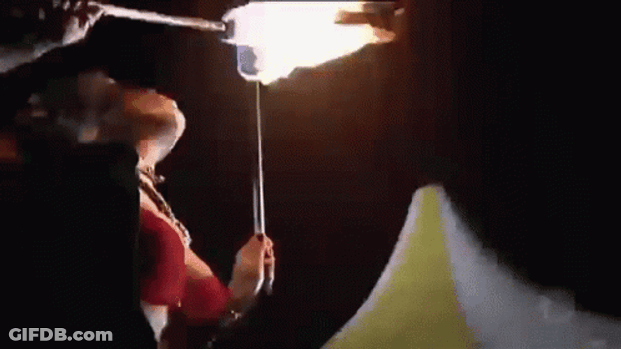 Community Fire Gas On Mouth GIF