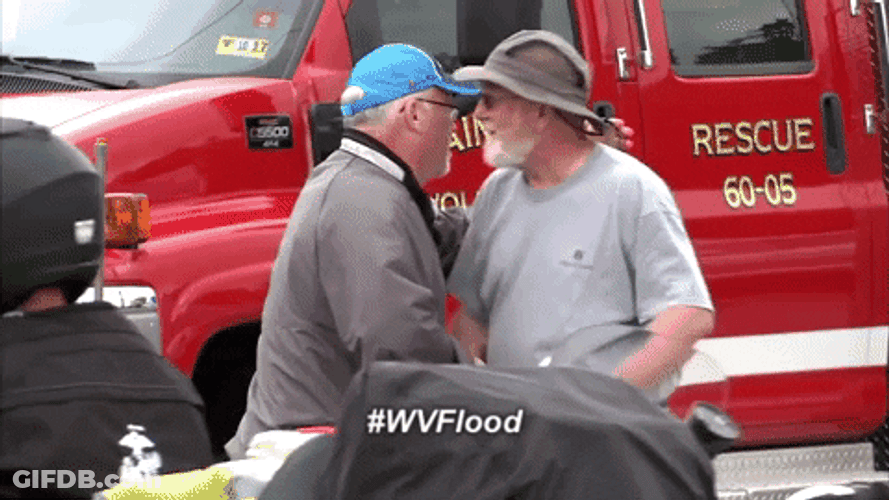 Community Fire Rescue Hug GIF