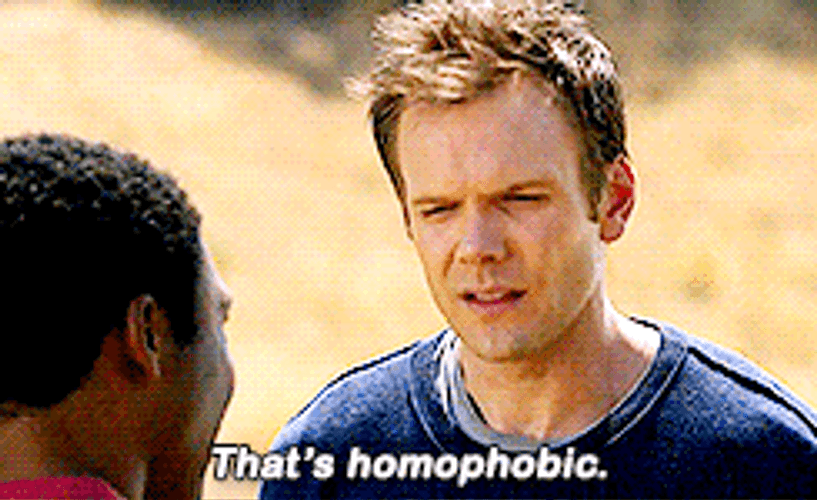 Community Jeff That's Homophobic GIF