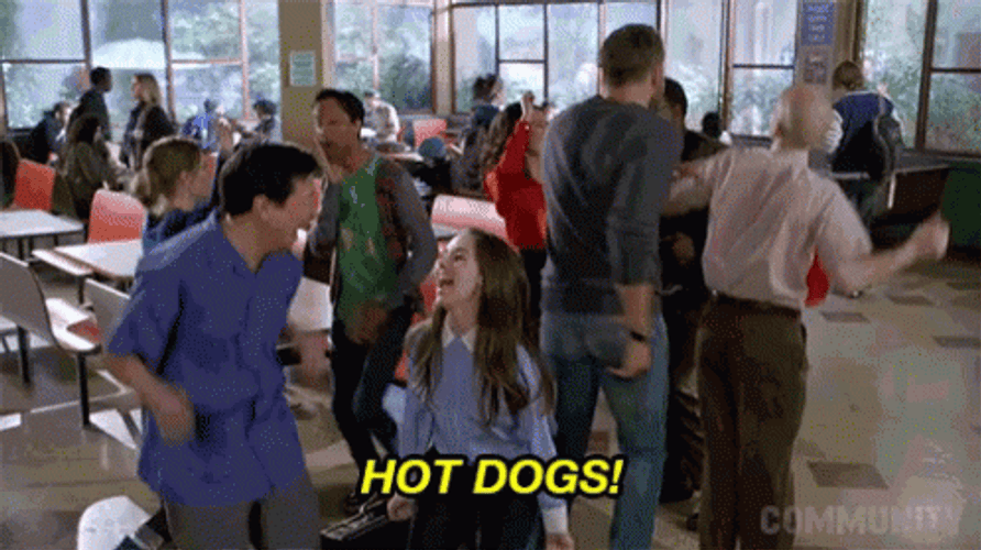 Community Makes Me Want A Hot Dog GIF