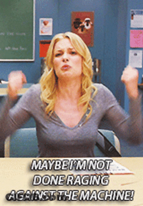 Community Raging Britta Perry GIF