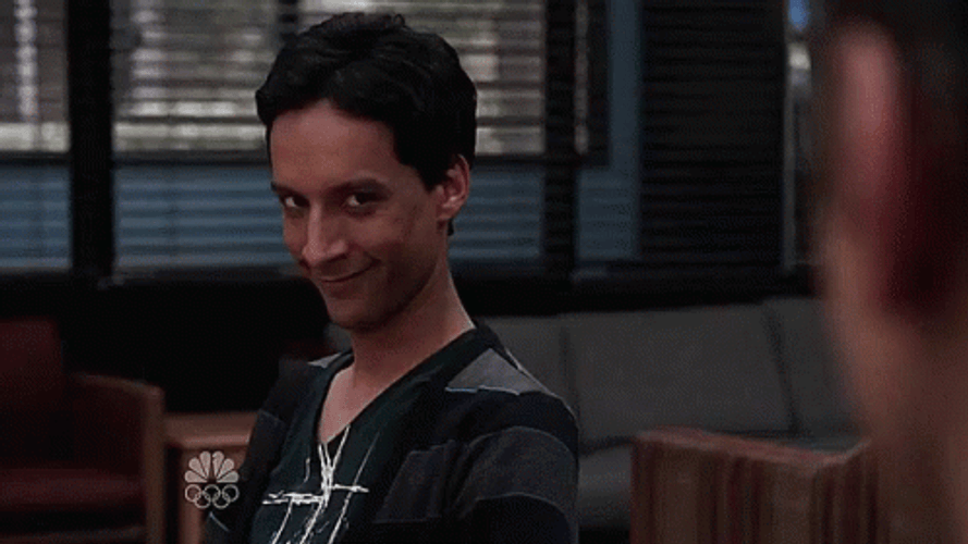 Community Sitcom Flirting Eyebrow Raise GIF