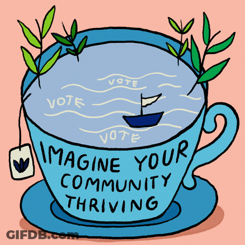 Community Thriving On Blue Wave GIF