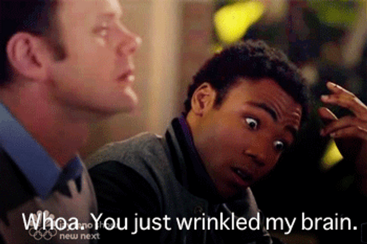 Community Troy Wrinkled Brain GIF