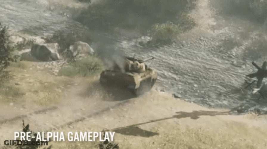 Company Of Heroes 2 Tank Cross River GIF